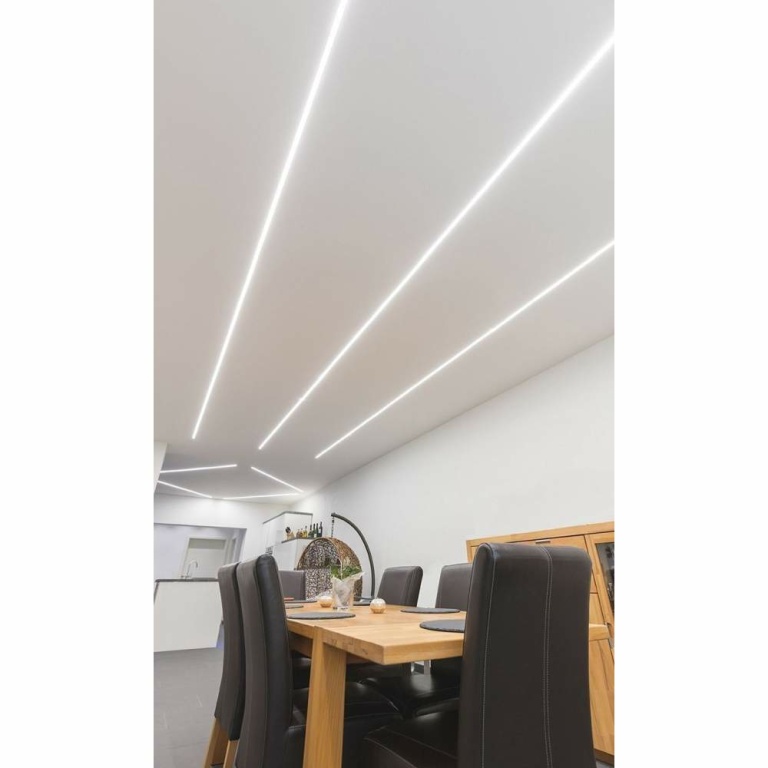 Deko-Light Profil, Nuten-Profil, U-hoch AU-10-12, Aluminium, Silber, Eloxiert, Tiefe: 3000 mm, Breite: 18.2 mm,