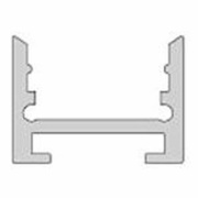 Profil, Nuten-Profil, U-hoch AU-10-12, Aluminium, Weiß, Lackiert, Tiefe: 2000 mm, Breite: 18.2 mm, H