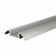 Profil, Unterbau-Profil flach AM-01-10, 10 - 11,3 mm LED Stripes, Aluminium, Silber, Eloxiert, Tiefe