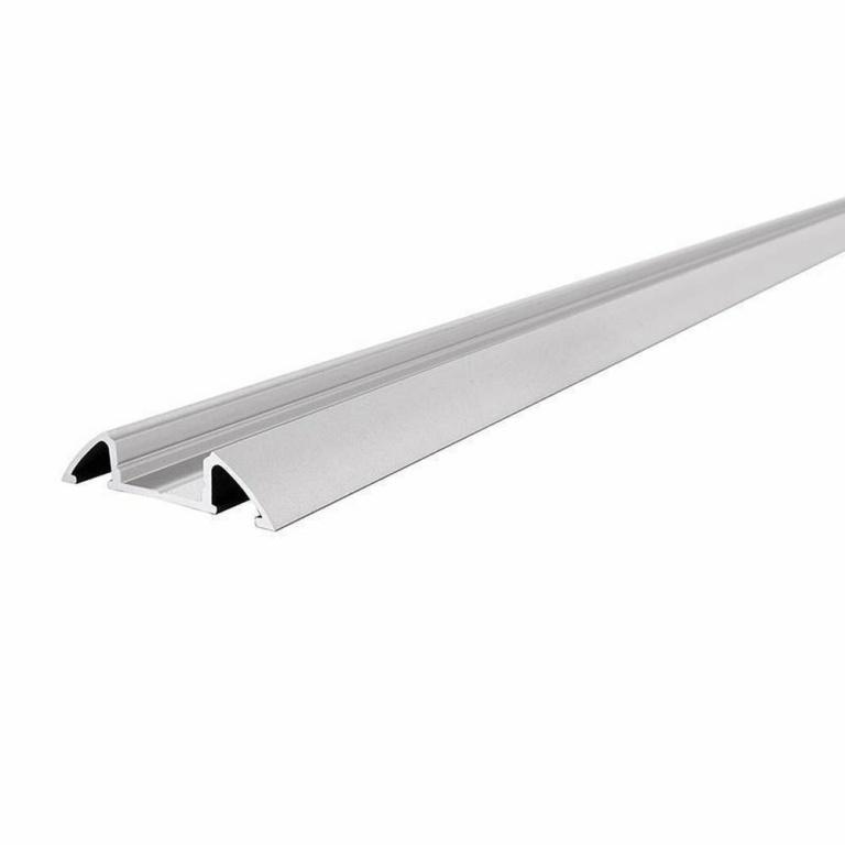 Deko-Light Profil, Unterbau-Profil flach AM-01-10, 10 - 11,3 mm LED Stripes, Aluminium, Silber, Eloxiert, Tiefe