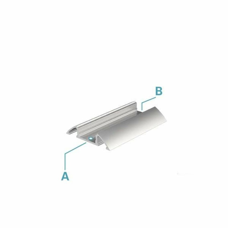 Deko-Light Profil, Unterbau-Profil flach AM-01-10, 10 - 11,3 mm LED Stripes, Aluminium, Silber, Eloxiert, Tiefe