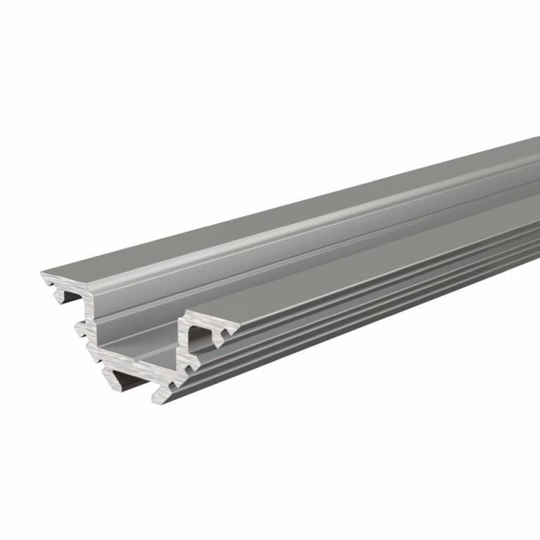 Deko-Light Profil, Eck-Profil AV-01-10, 10 - 11,3 mm LED Stripes, Aluminium, Silber, Eloxiert, Tiefe: 2000 mm,