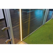 Profil, Eck-Profil AV-01-10, 10 - 11,3 mm LED Stripes, Aluminium, Silber, Eloxiert, Tiefe: 2000 mm,