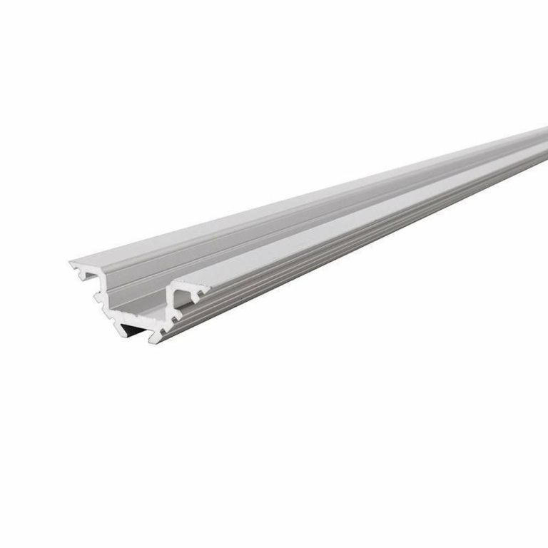 Deko-Light Profil, Eck-Profil AV-01-10, 10 - 11,3 mm LED Stripes, Aluminium, Silber, Eloxiert, Tiefe: 3000 mm,