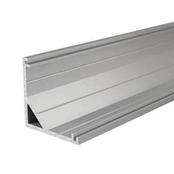 Deko-Light Profil, Eck-Profil AV-03-12, 12 - 13,3 mm LED Stripes, Aluminium, Silber, Eloxiert, Tiefe: 2500 mm,