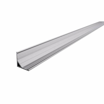 Deko-Light Profil, Eck-Profil AV-03-12, 12 - 13,3 mm LED Stripes, Aluminium, Silber, Eloxiert, Tiefe: 2000 mm,