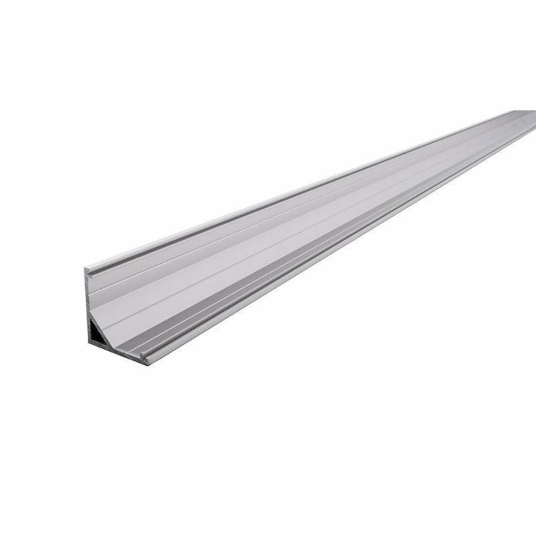 Deko-Light Profil, Eck-Profil AV-03-12, 12 - 13,3 mm LED Stripes, Aluminium, Silber, Eloxiert, Tiefe: 3000 mm,