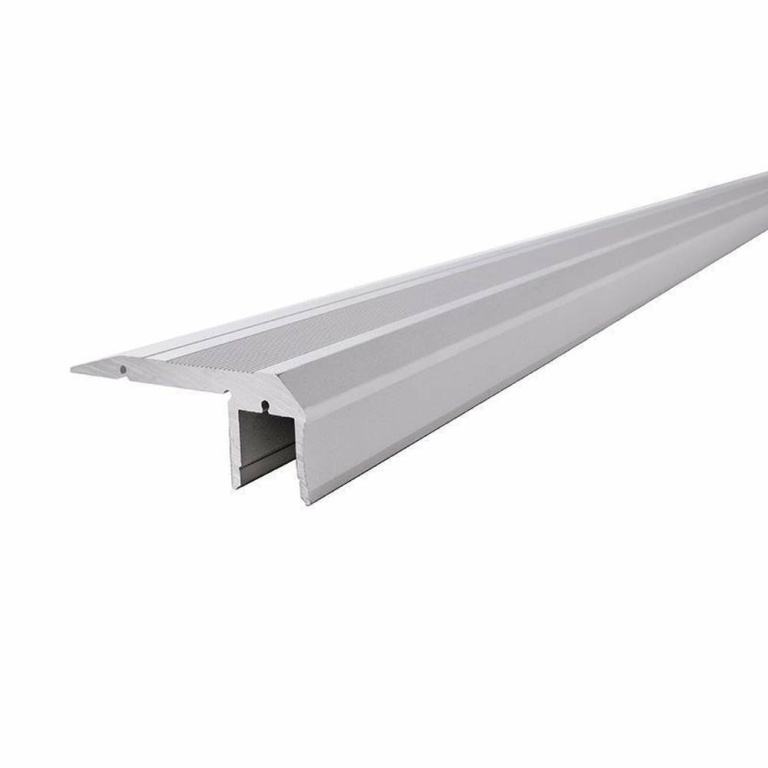 Deko-Light Profil, Treppenstufen-Profil AL-02-10, 10 - 11,3 mm LED Stripes, Aluminium, Silber, Eloxiert, Tiefe: