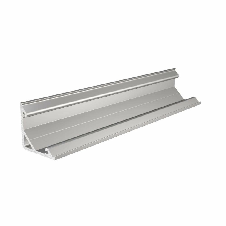 Deko-Light Profil, Eck-Profil AV-05-12, 12 mm LED Stripes, Aluminium, Silber, Eloxiert, Tiefe: 2000 mm, Breite: