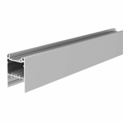 Profil, PLANO MS - Leerprofil, 80 x 55mm, alu eloxiert mit LED-Träger, Länge 2000mm, <ul><li>univers