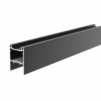 Deko-Light Profil, PLANO MS - Leerprofil, 80 x 55mm, schwarz mit LED-Träger, Länge 2500mm, <ul><li>universell e