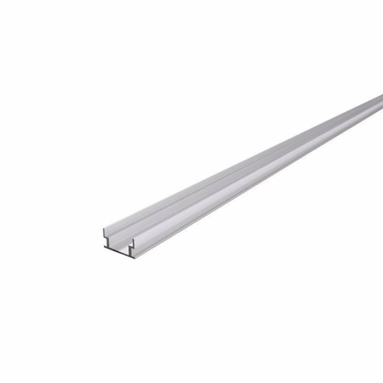 Deko-Light Profil, IP-Profile, U-flach AU-04-12, 12 - 13,3 mm LED Stripes, Aluminium, Silber, Eloxiert, Tiefe: