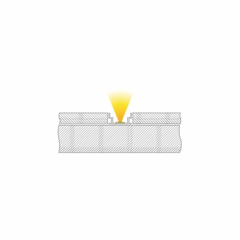 Deko-Light Profil, IP-Profile, U-flach AU-04-12, 12 - 13,3 mm LED Stripes, Aluminium, Silber, Eloxiert, Tiefe: