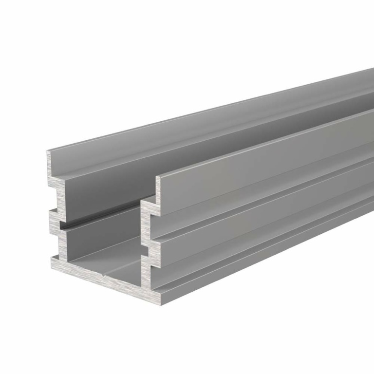 Deko-Light Profil, IP-Profil, U-hoch AU-05-15, 15 - 16,3 mm LED Stripes, Aluminium, Silber, Naturbelassen, Tief