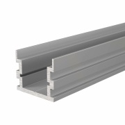 Profil, IP-Profil, U-hoch AU-05-15, 15 - 16,3 mm LED Stripes, Aluminium, Silber, Naturbelassen, Tief