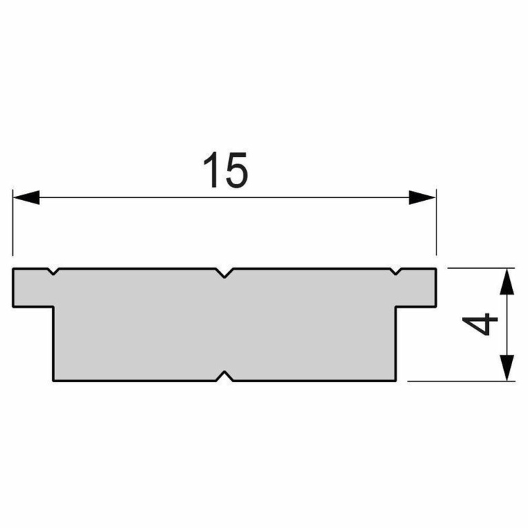 Deko-Light Profil, Trägerprofil, LED-Träger T-01-10, EL-03-10 Serie, Aluminium, Silber, Tiefe: 1250 mm, Breite: