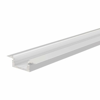 Deko-Light Profil, T-Profil flach ET-01-08, 8 - 9,3 mm LED Stripes, Aluminium, Weiß, Tiefe: 2000 mm, Breite: 23