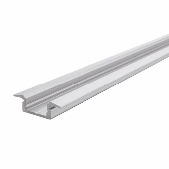 Deko-Light Profil, T-Profil flach ET-01-08, 8 - 9,3 mm LED Stripes, Aluminium, Silber, Eloxiert, Tiefe: 3000 mm