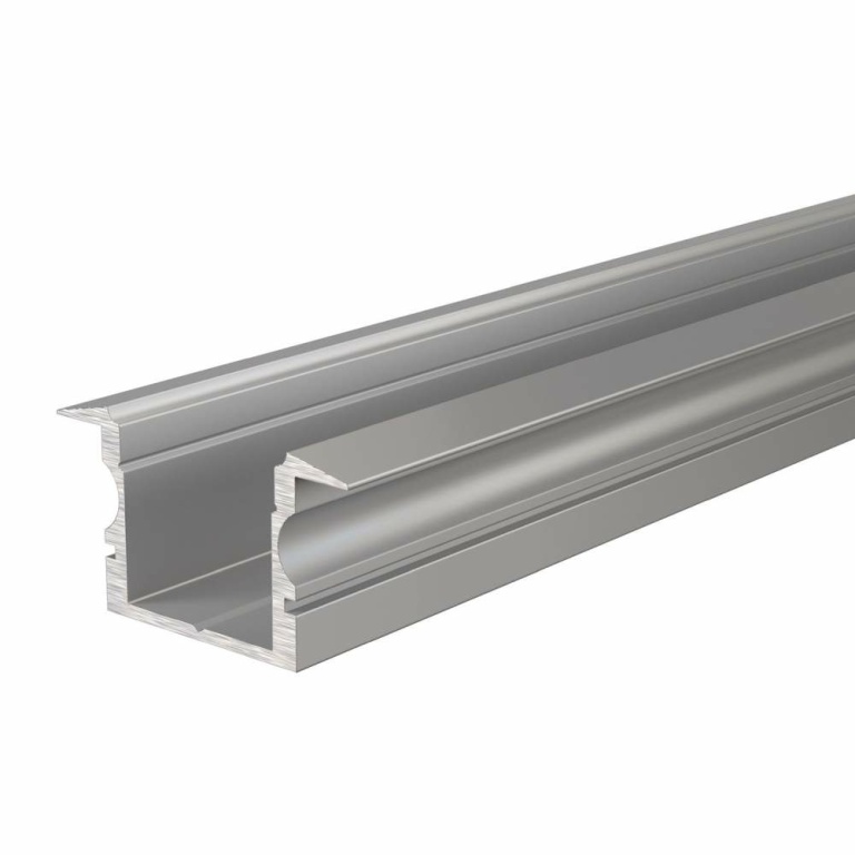 Deko-Light Profil, T-Profil hoch ET-02-12, 12 - 13,3 mm LED Stripes, Aluminium, Silber, Eloxiert, Tiefe: 2000 m