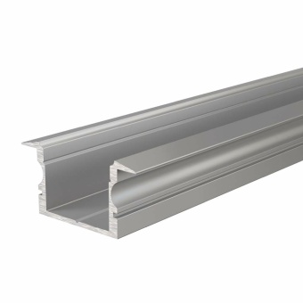 Deko-Light Profil, T-Profil hoch ET-02-15, 15 - 16,3 mm LED Stripes, Aluminium, Silber, Eloxiert, Tiefe: 2000 m