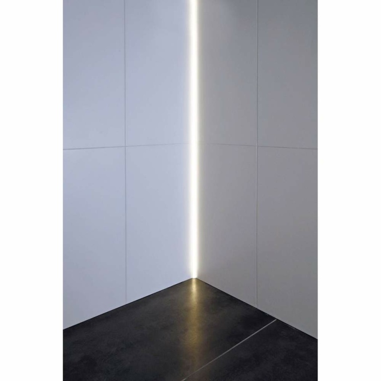 Deko-Light Profil, Fliesen-Profil Ecke innen EV-01-12, 12 - 13,3 mm LED Stripes, Aluminium, Silber, Eloxiert, T