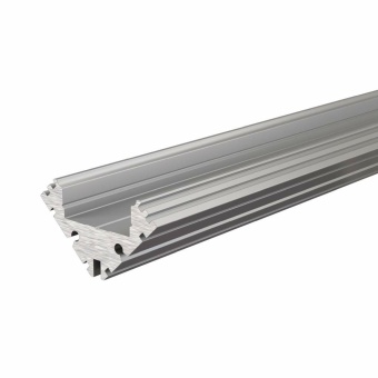 Deko-Light Profil, Eck-Profil EV-04-12, 12 - 13,3 mm LED Stripes, Aluminium, Silber, Eloxiert, Tiefe: 2000 mm,