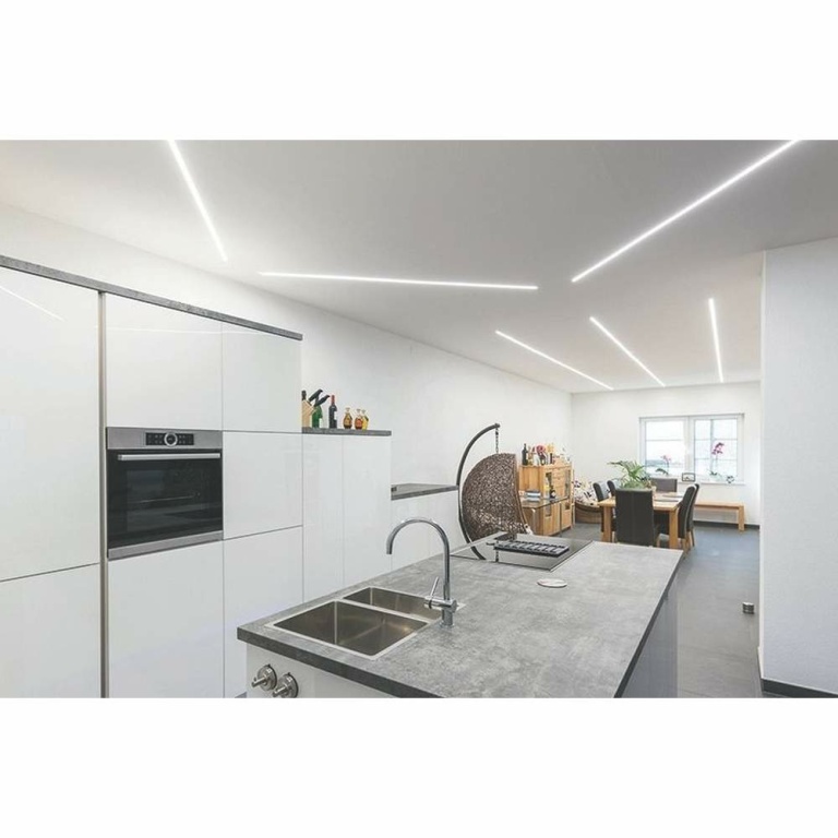 Deko-Light Profil, Trockenbau-Profil, Wand-Decke ET-03-10, 12mm LED Stripes, Aluminium, Silber, Eloxiert, Tiefe