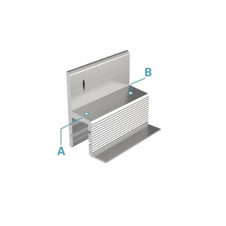 Deko-Light Profil, Trockenbau-Profil, Deckenvoute EL-03-10, 12mm LED Stripes, Aluminium, Silber, Eloxiert, Tief