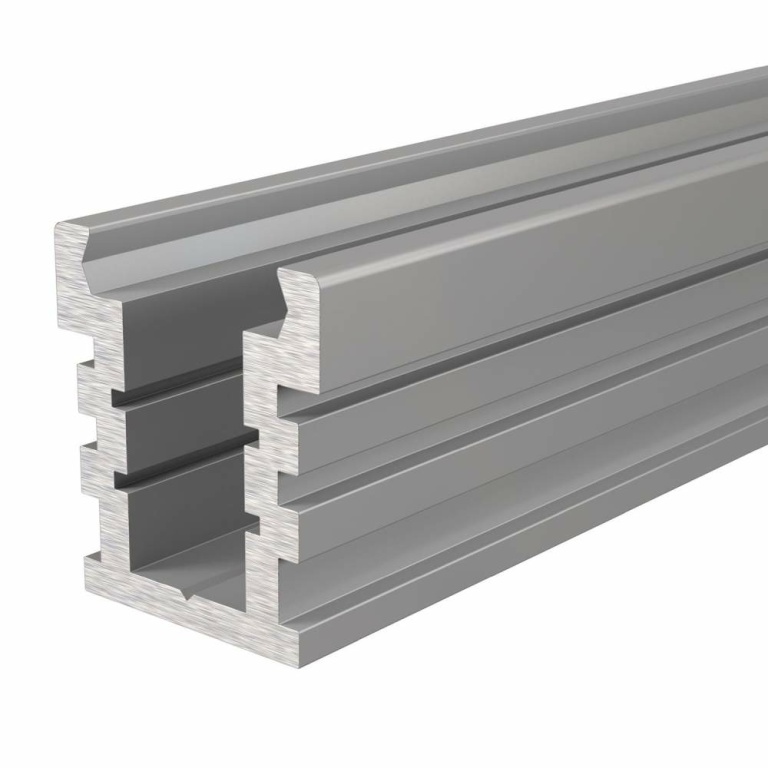 Deko-Light Profil, IP-Profil, U-hoch, befahrbar EU-01-12, 12 - 13,3 mm LED Stripes, Aluminium, Silber, Eloxiert