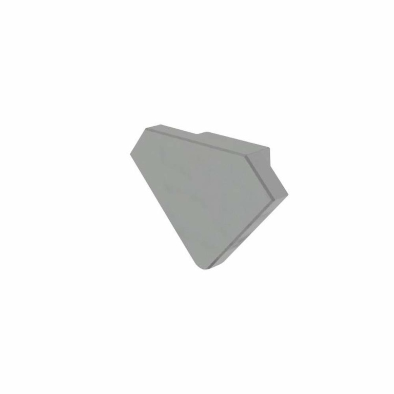 Deko-Light Profil Endkappe, Endkappe P-EV-04-12 Set 2 Stk, Kunststoff, Grau, Tiefe: 24.5 mm, Breite: 14.2 mm