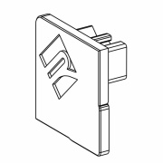 Profil Endkappe, Endkappe E-EV-01-08 Set 2 Stk, Kunststoff, Grau