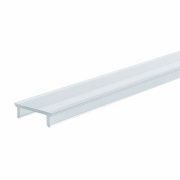 Deko-Light, Profil Abdeckung, Abdeckung P-01-10, Kunststoff, Teiltransparent 75% Transmission, Tiefe