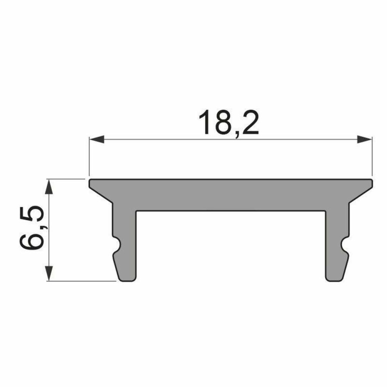 Deko-Light Deko-Light, Profil Abdeckung, Abdeckung P-10-12, Polycarbonat, Weiß, Satiniert 40% Transmission, Tie