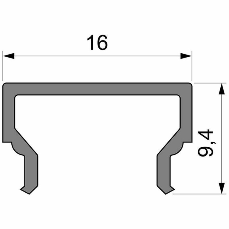 Deko-Light Deko-Light, Profil Abdeckung, Abdeckung H-01-10, Kunststoff, Satiniert 40% Transmission, Tiefe: 4000