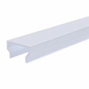 Deko-Light, Profil Abdeckung, Abdeckung H-01-10, Kunststoff, Satiniert 40% Transmission, Tiefe: 4000