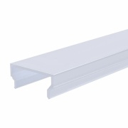 Deko-Light, Profil Abdeckung, Abdeckung H-01-15, Kunststoff, Satiniert 40% Transmission, Tiefe: 2000