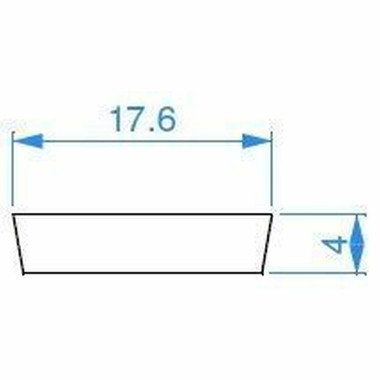 Deko-Light Deko-Light, Profil Abdeckung, Abdeckung I-01-12, Kunststoff, Satiniert 40% Transmission, Tiefe: 2000