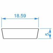 Deko-Light, Profil Abdeckung, Abdeckung I-02-12, Kunststoff, Satiniert 40% Transmission, Tiefe: 1000