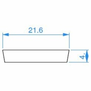 Deko-Light, Profil Abdeckung, Abdeckung I-03-15, Kunststoff, Satiniert 40% Transmission, Tiefe: 1000