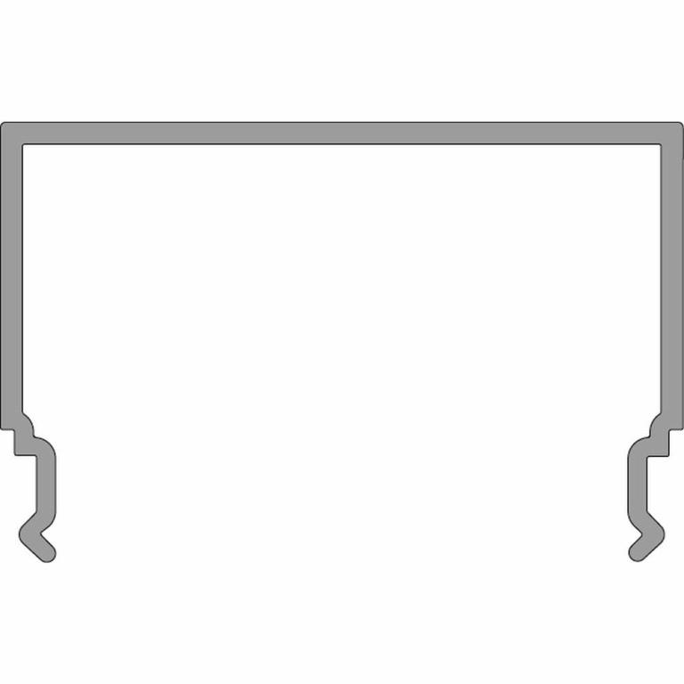 Deko-Light Deko-Light, Profil Abdeckung, PLANO MS - Diffusor opal, Länge 2500mm, Kunststoff, Opal, Tiefe: 2500