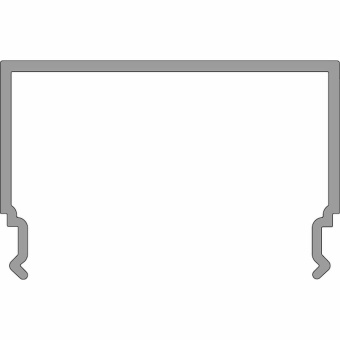 Deko-Light Deko-Light, Profil Abdeckung, PLANO MS - Diffusor opal, Länge 2500mm, Kunststoff, Opal, Tiefe: 2500