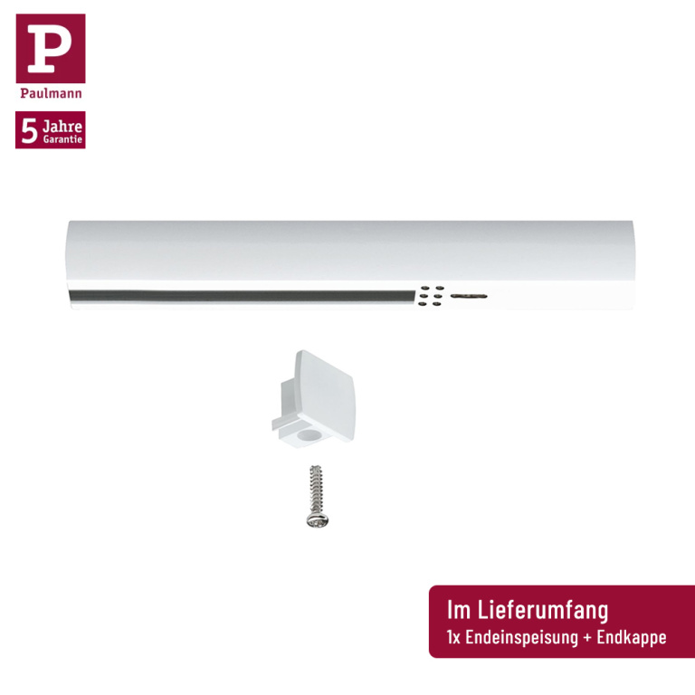 Paulmann URail Schienensystem Basis-Set Circle Weiß + 3 Spots + 2m Stromschiene