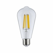 Eco-Line Filament 230V LED Kolben ST64 E27   840lm 4W 3000K  Klar