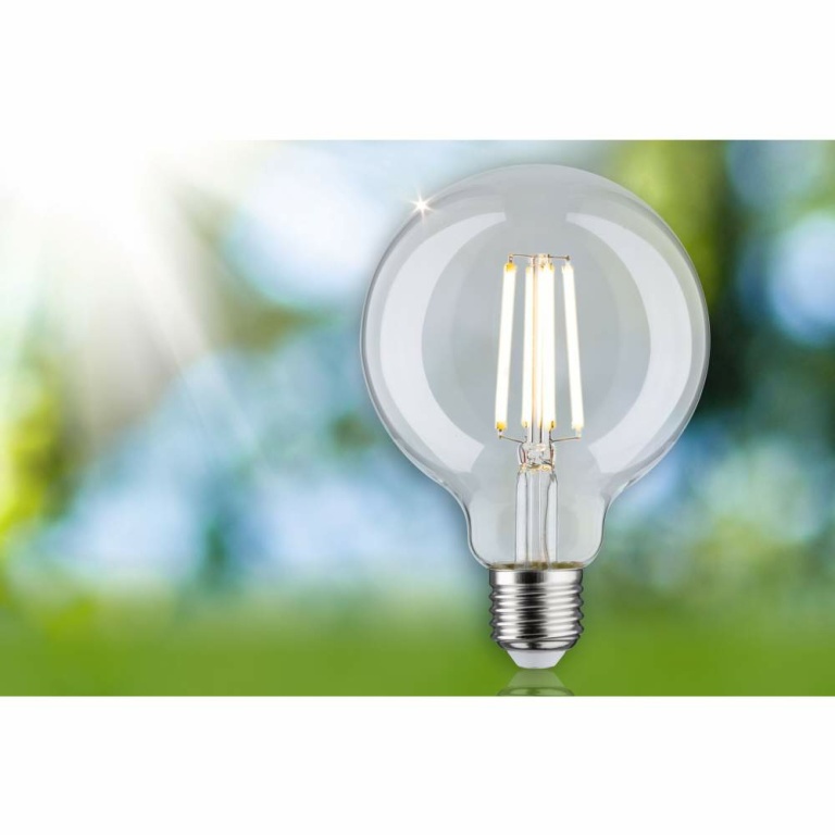 Paulmann Eco-Line Filament 230V LED Globe G95 E27  840lm 4W 3000K  Klar