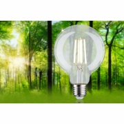 Eco-Line Filament 230V LED Globe G95 E27  840lm 4W 3000K  Klar