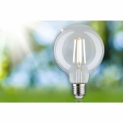 Eco-Line Filament 230V LED Globe G95 E27  840lm 4W 3000K  Klar