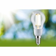 Eco-Line Filament 230V LED Tropfen E14 1er-Pack  100mm 525lm 2,5W 3000K  Klar