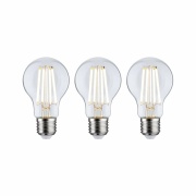 Eco-Line Filament 230V LED Birne E27 3er-Pack  3x840lm 3x4W 3000K  Klar