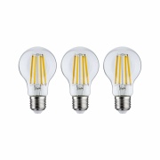 Eco-Line Filament 230V LED Birne E27 3er-Pack  3x840lm 3x4W 3000K  Klar