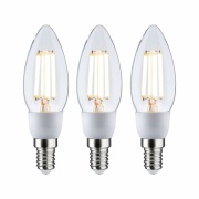 Eco-Line Filament 230V LED Kerze E14   3x525lm 3x2,5W 3000K  Klar